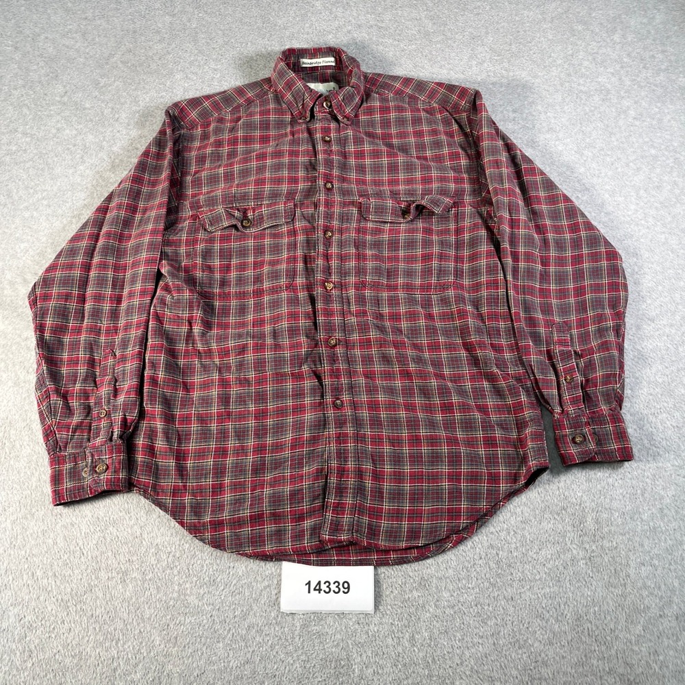 Eddie Bauer Bainbridge Flannel Shirt Mens Small Multi Plaid Collared Button Down